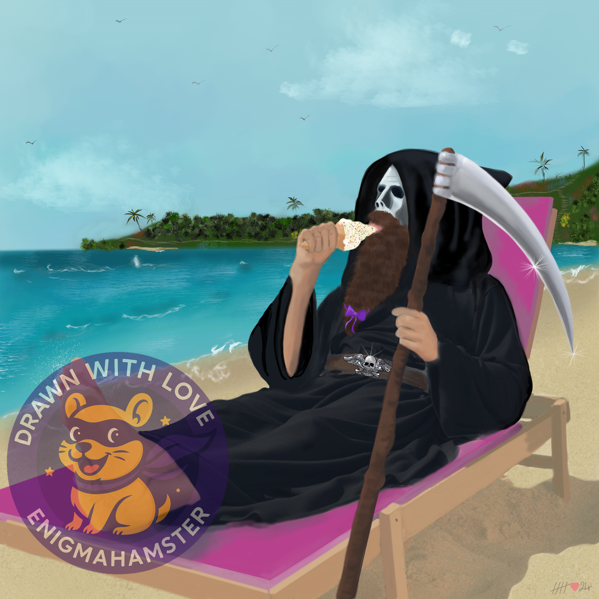 Death’s Day Off – EnigmaHamster art print