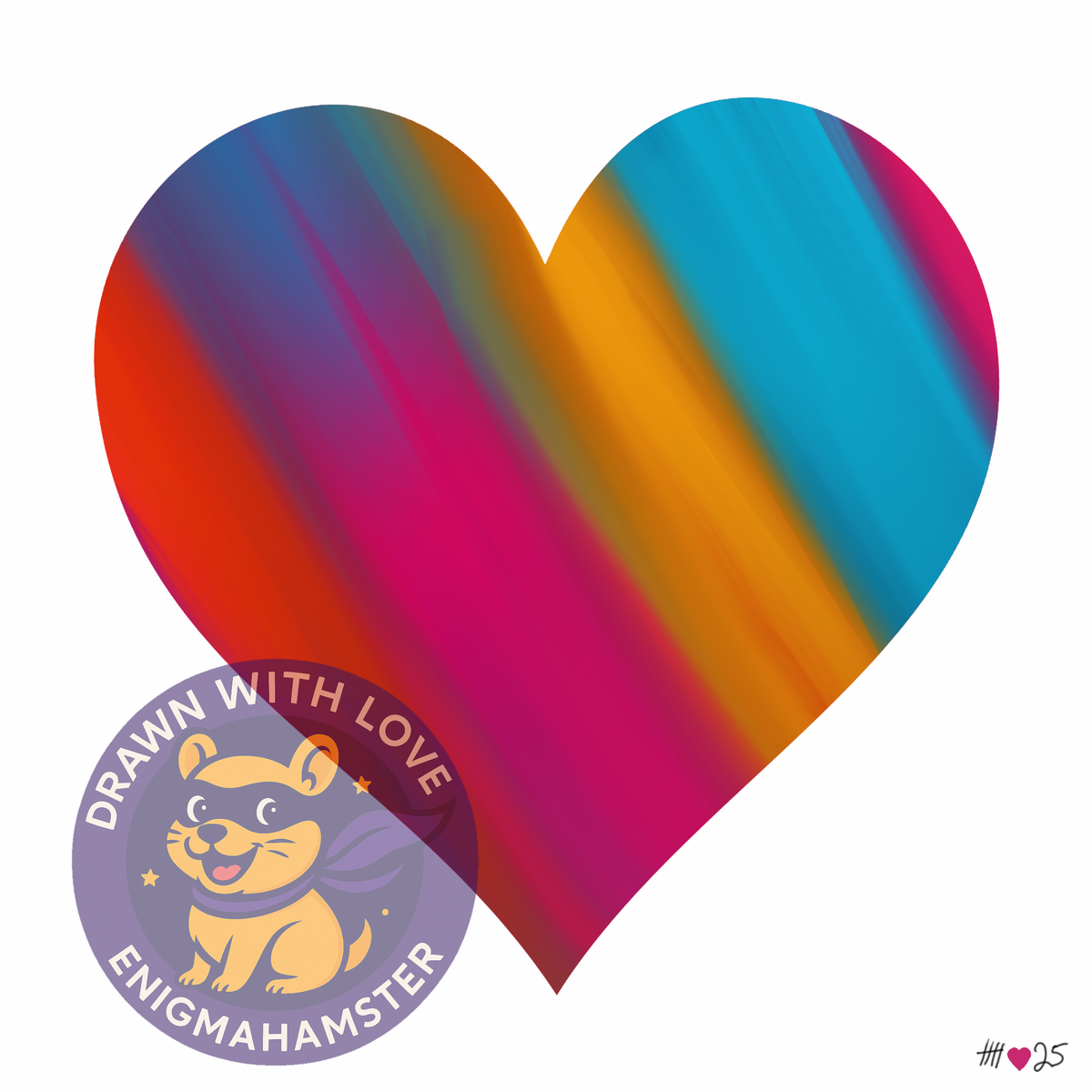 Heart Dash 1 – EnigmaHamster art print