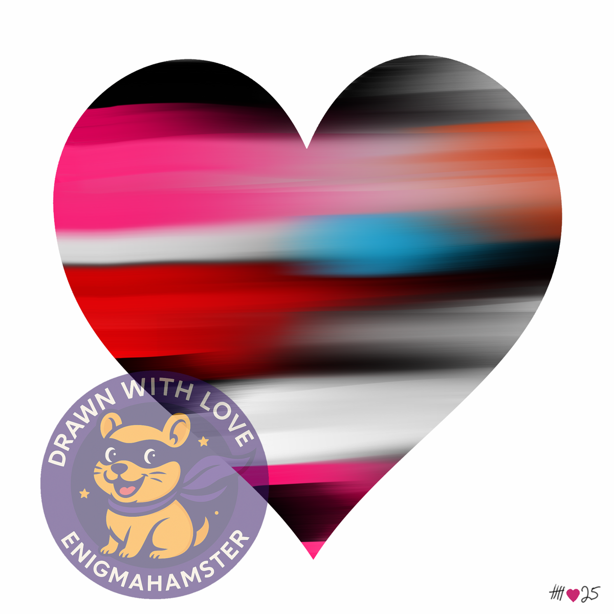 Heart Dash 2 – EnigmaHamster art print